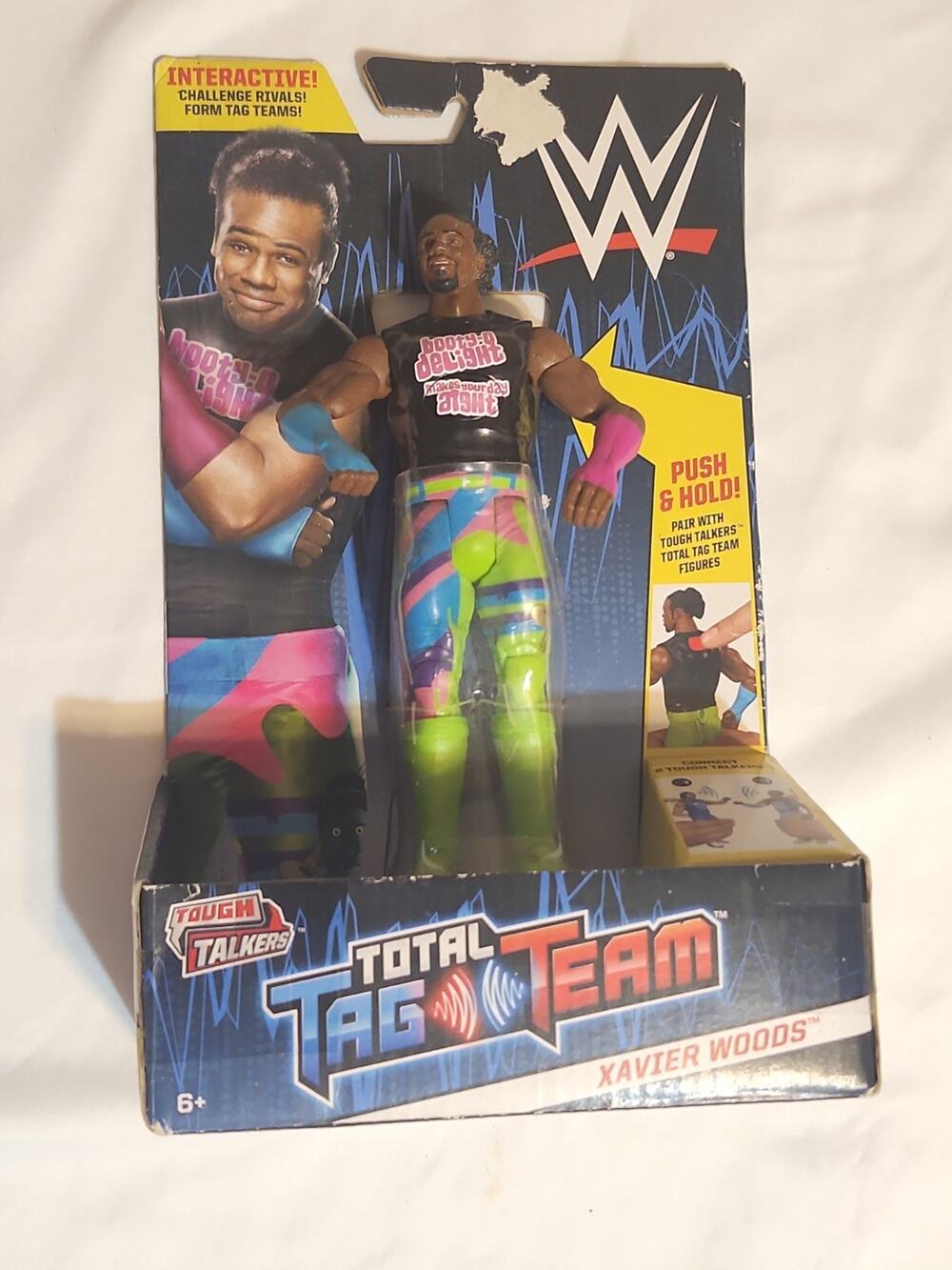 WWE Tough Talker Total Tag Team Xavier Woods Figure Mattel